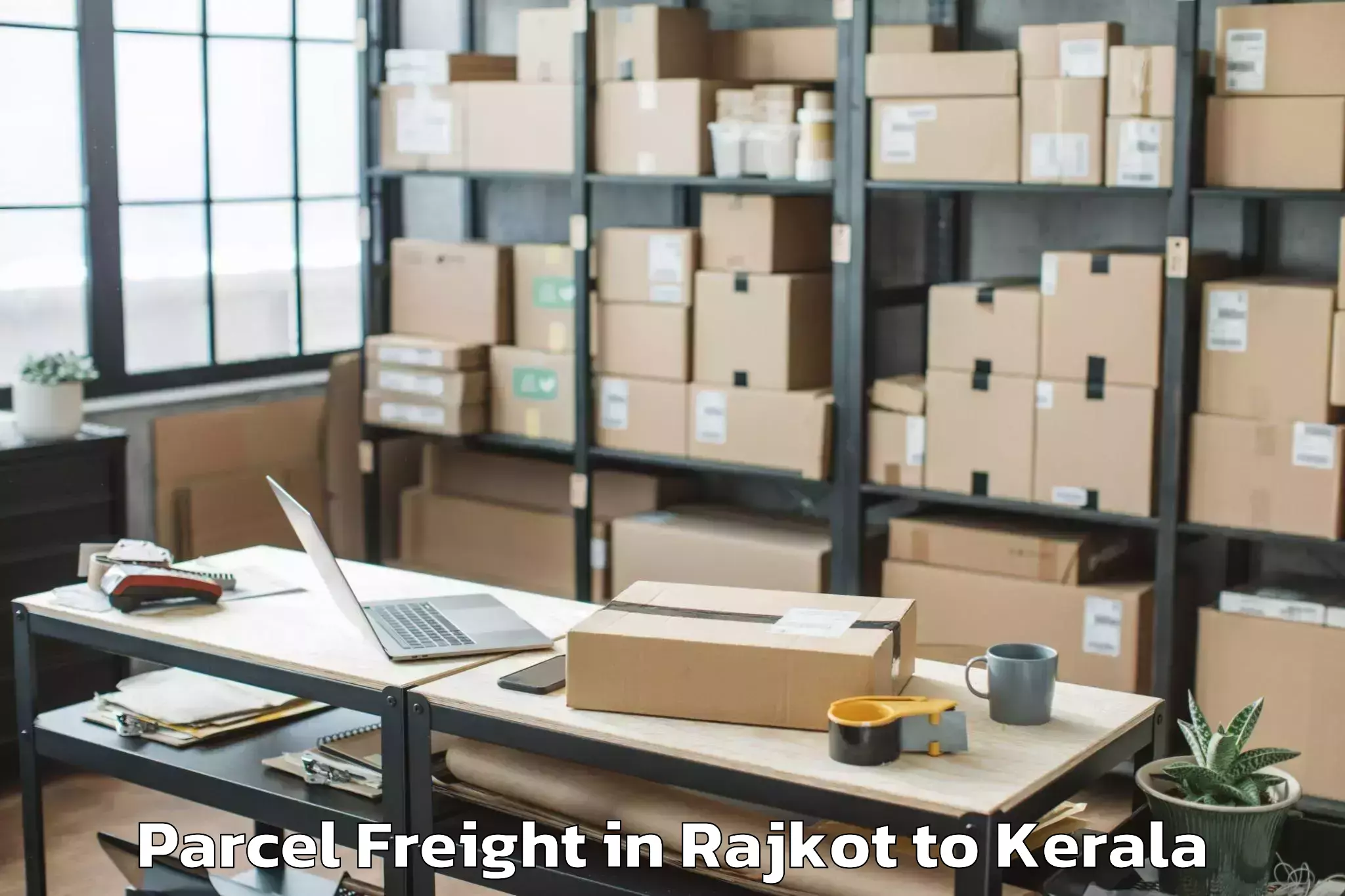 Hassle-Free Rajkot to Cheruthuruthi Parcel Freight